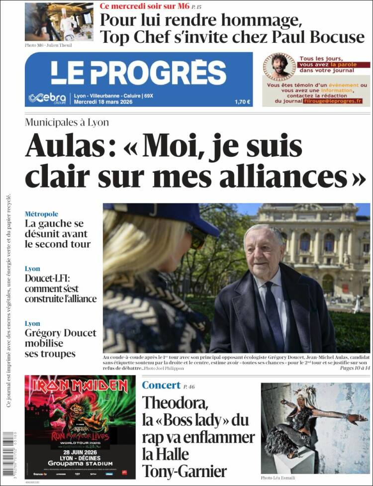 Portada de Progres de Fecamp (Francia)