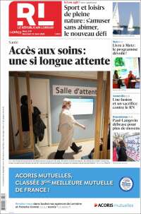 Portada de Le Republicain Lorrain (Francia)