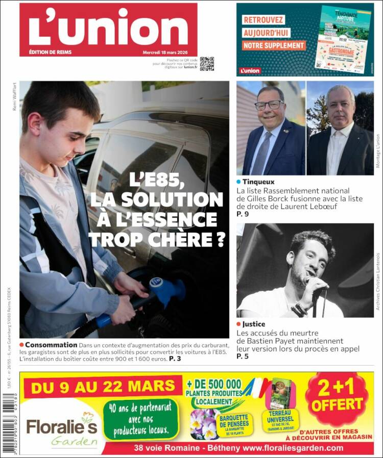 Portada de L'Union (Francia)