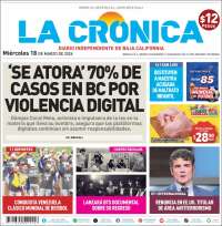 Portada de La Crónica de Baja California (M&eacute;xico)