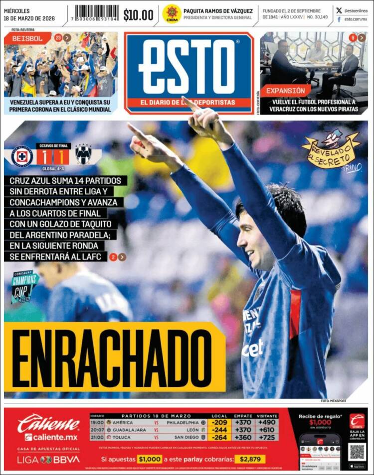 Portada de Esto (M&eacute;xico)