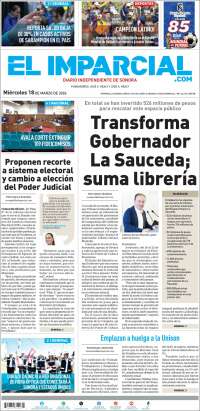 Portada de El Imparcial (M&eacute;xico)