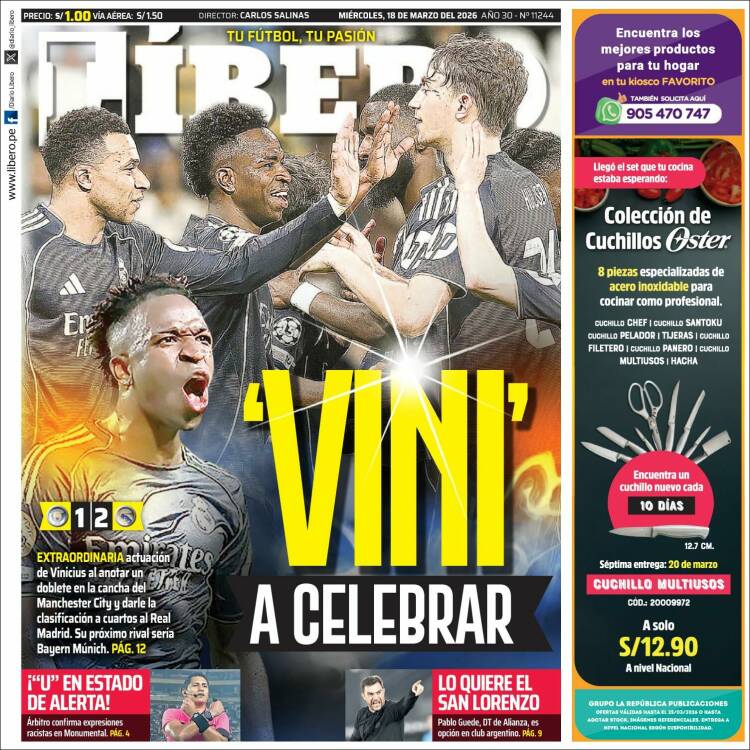 Portada de Líbero (Per&uacute;)