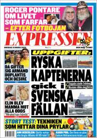 Portada de Expressen (Suecia)
