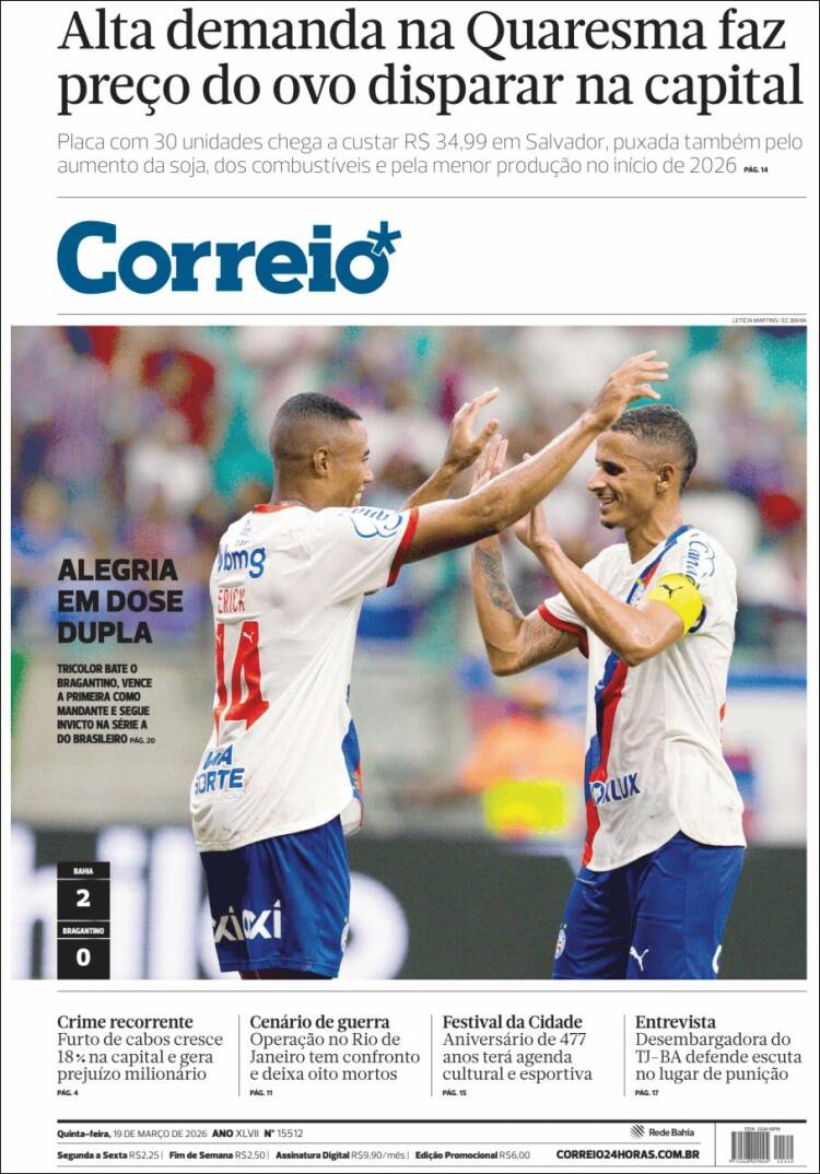 Portada de Correio* (Brasil)