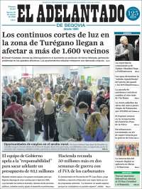 Portada de El Adelantado de Segovia (Espa&ntilde;a)