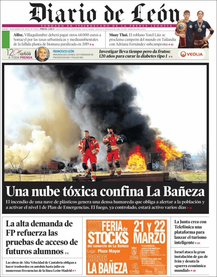 Portada de Diario de León (Spain)
