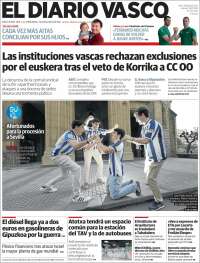 Portada de Diario Vasco (Espa&ntilde;a)