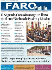 Portada de El Faro de Melilla (Espa&ntilde;a)