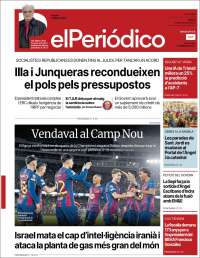 Portada de El Periódico de Catalunya (Espa&ntilde;a)