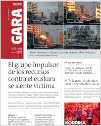 Portada de Gara (Espa&ntilde;a)