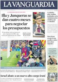Portada de La Vanguardia (Espa&ntilde;a)