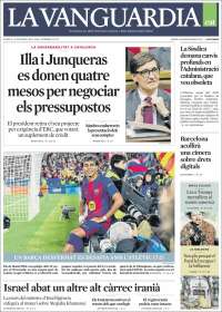 Portada de La Vanguardia (Espa&ntilde;a)