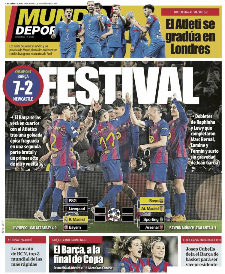 Portada de El Mundo Deportivo (Espa&ntilde;a)