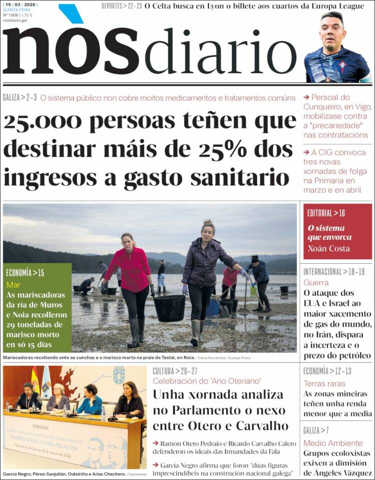 Portada de Nòs Diario (Espa&ntilde;a)