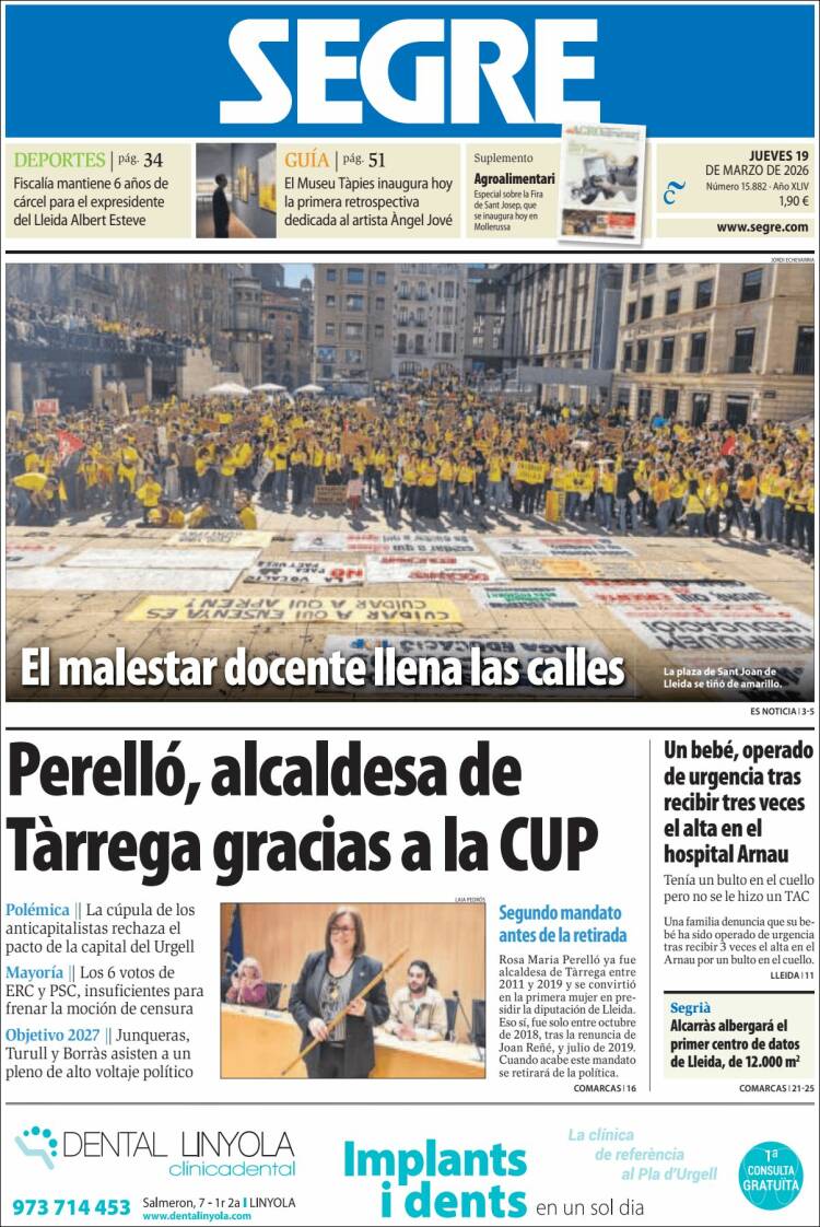 Portada de Segre  (Espa&ntilde;a)