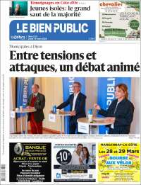 Portada de Le Bien Public (Francia)