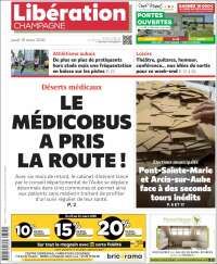 Portada de Libération Champagne (Francia)