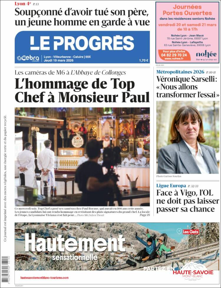 Portada de Progres de Fecamp (Francia)