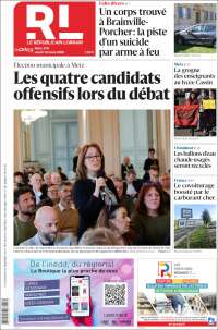 Portada de Le Republicain Lorrain (Francia)