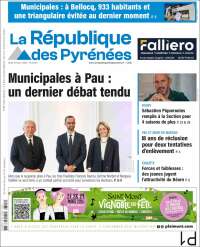 Portada de La République des Pyrénées (Francia)