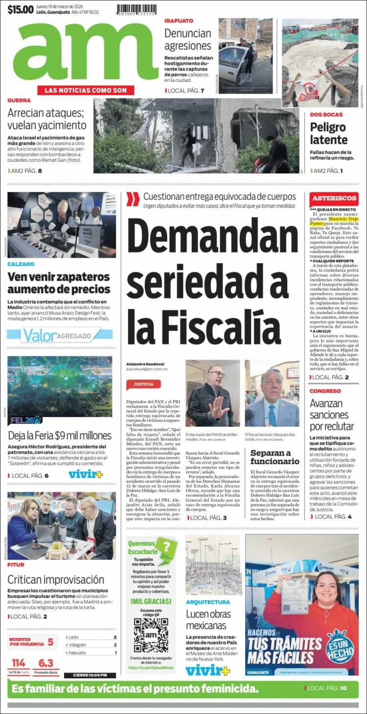 Portada de Al Día A.M. (Mexico)