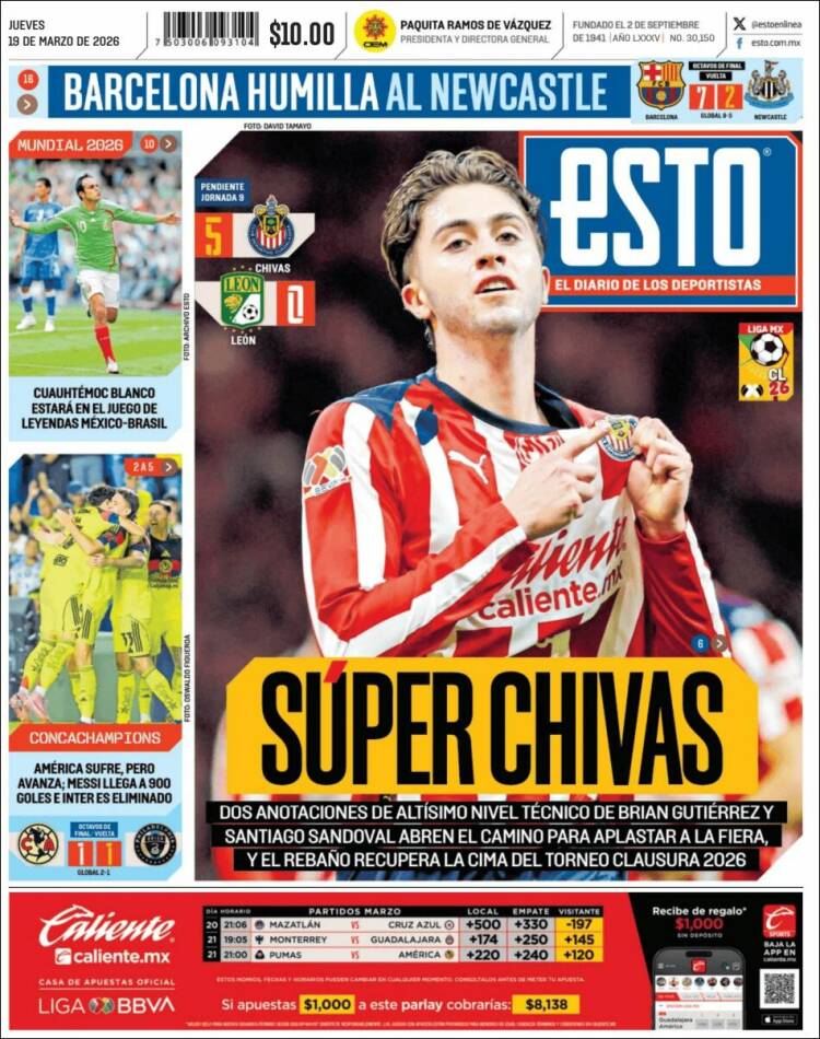 Portada de Esto (M&eacute;xico)