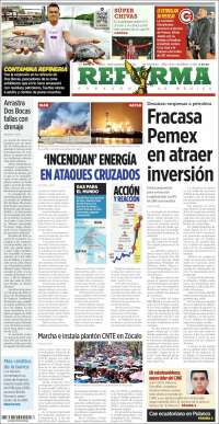 Portada de Reforma (Mexico)