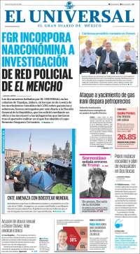 Portada de El Universal (Mexico)