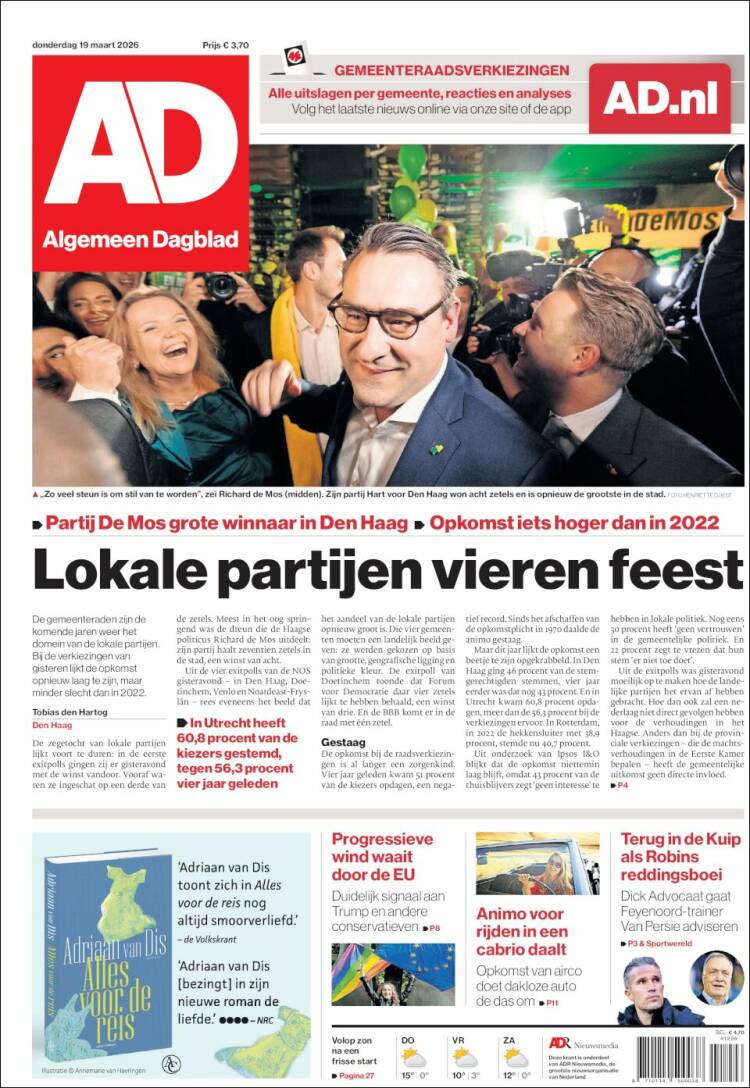 Portada de AD (Pa&iacute;ses Bajos)