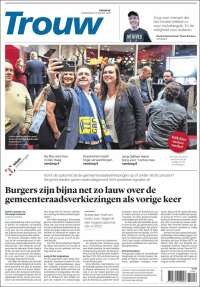 Portada de Trouw (Pa&iacute;ses Bajos)