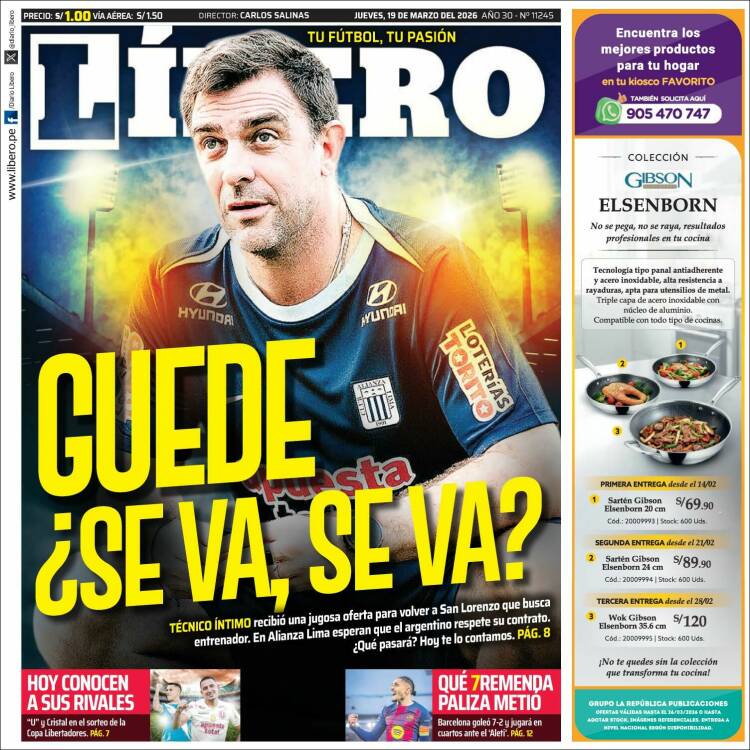 Portada de Líbero (Per&uacute;)