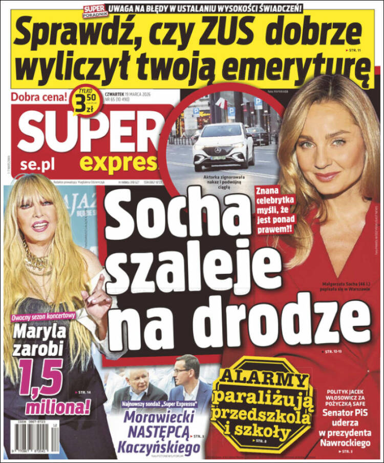 Portada de Super Express (Polonia)