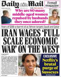 Portada de Daily Mail (Reino Unido)