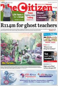 Portada de The Citizen (Sud&aacute;frica)