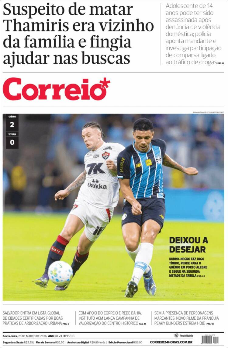 Portada de Correio* (Brasil)
