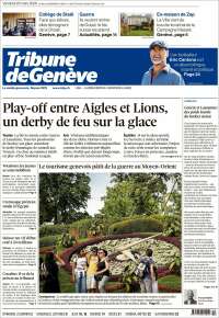 Portada de La Tribune de Genève (Switzerland)