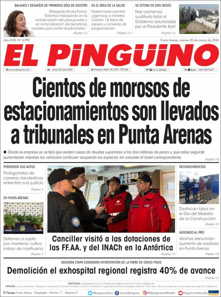 Portada de El Pingüino (Chile)