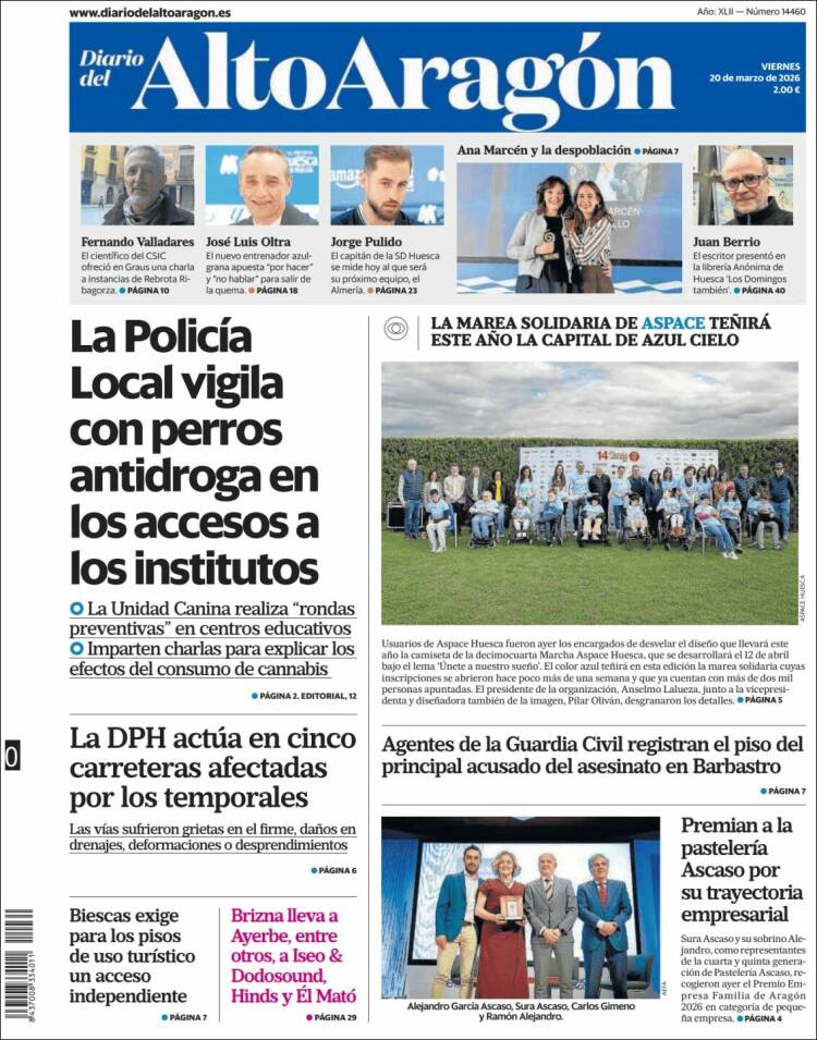 Portada de Diario del AltoAragón (Espa&ntilde;a)
