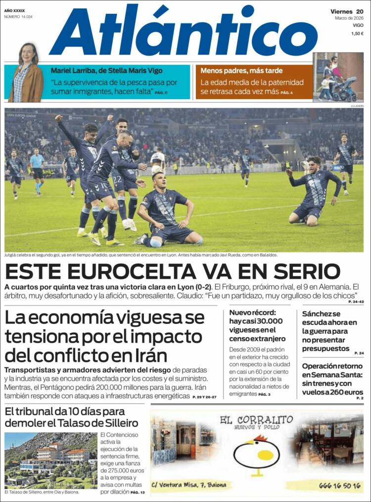 Portada de Atlántico Diario (Espa&ntilde;a)