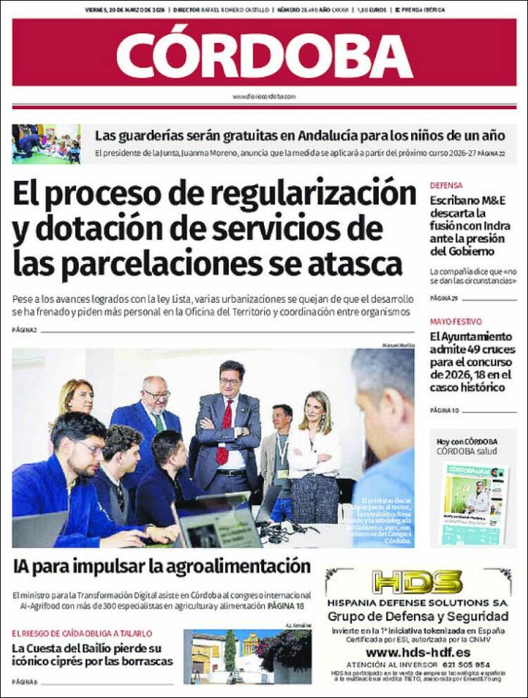 Portada de Diario de Córdoba (Espa&ntilde;a)