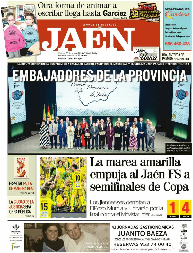 Portada de Diario Jaén (Espa&ntilde;a)