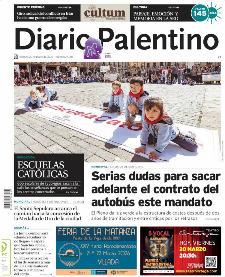 Portada de Diario Palentino (Espa&ntilde;a)