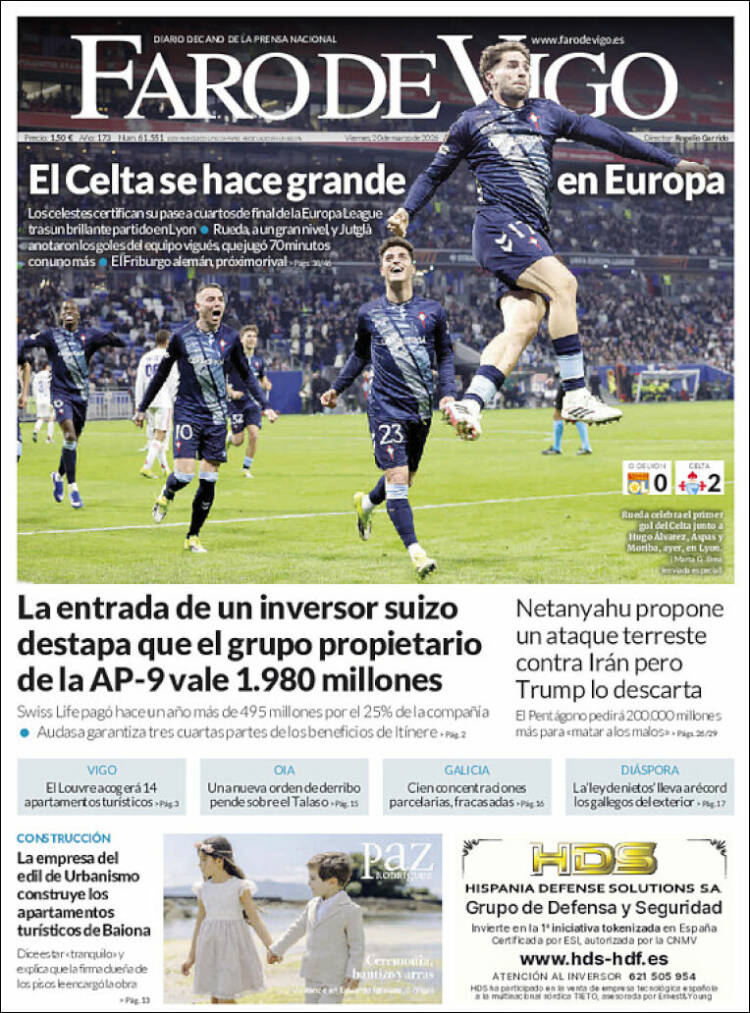 Portada de Faro de Vigo (Espa&ntilde;a)