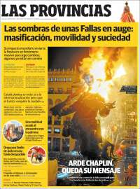 Portada de Las Provincias (Spain)