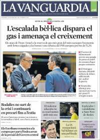 Portada de La Vanguardia (Spain)