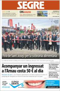 Portada de Segre (Spain)