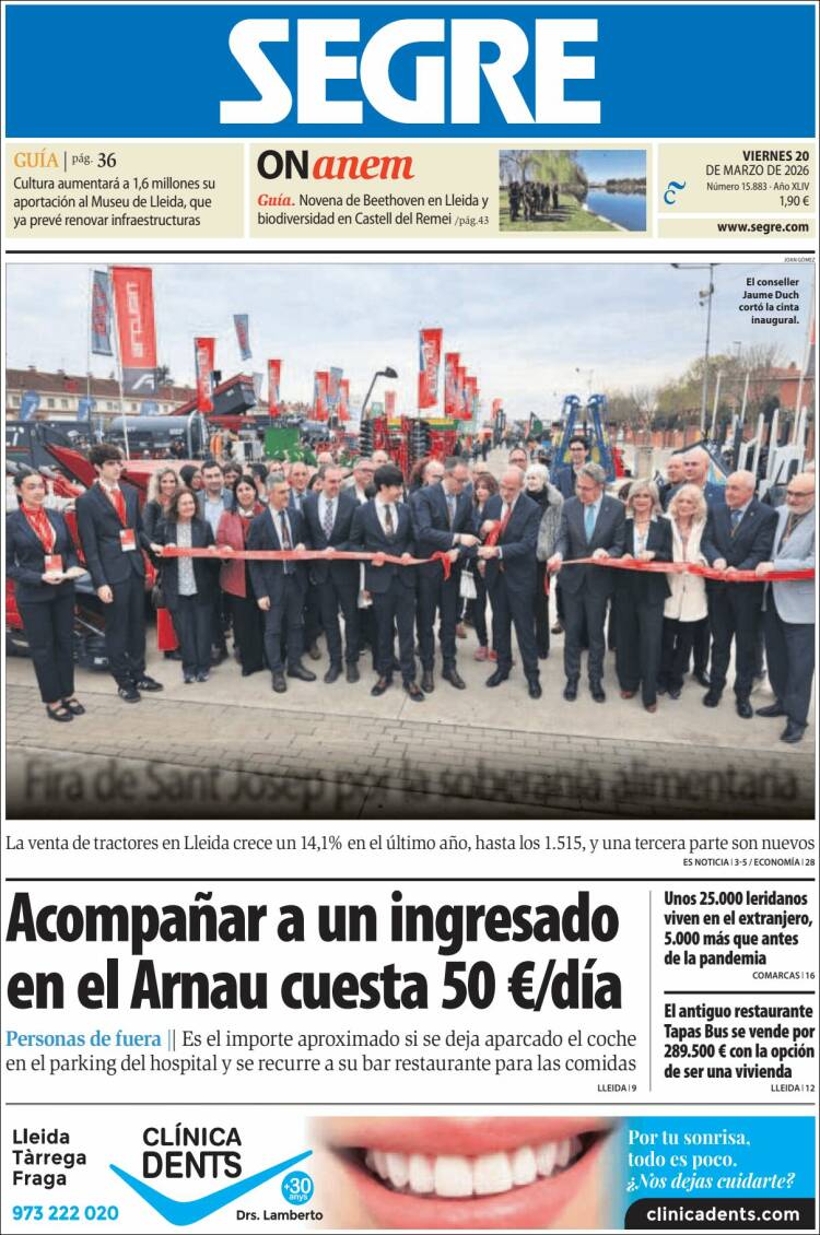 Portada de Segre  (Espa&ntilde;a)