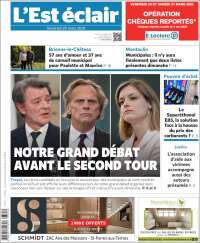 Portada de L'Est Eclair (Francia)