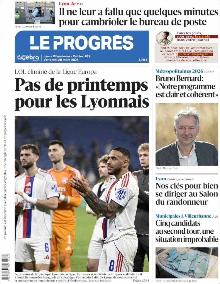 Portada de Progres de Fecamp (Francia)